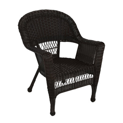 Chaise en osier espresso
