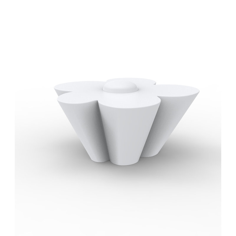 Agatha Plastic Coffee Table, White