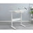 Hand Crank Adjustable Drafting Table Drawing Desk With 2 Metal Drawers (white)with Stool