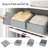 Storage Bins For Closet, Trapezoid Storage Bins With Front Handle, Fabric Storage Baskets For Shelves, Line Closet Organizers For Toys, Boooks, Clothes, 6 Packs (Grey)-126357621-126357626