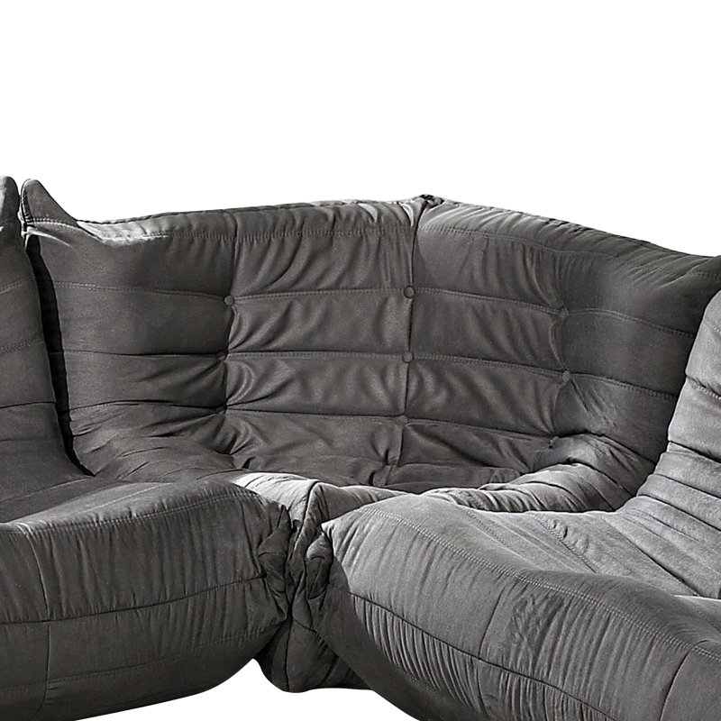 Canapé modulaire modulaire Waverunner de Modway, Velours gris pâle