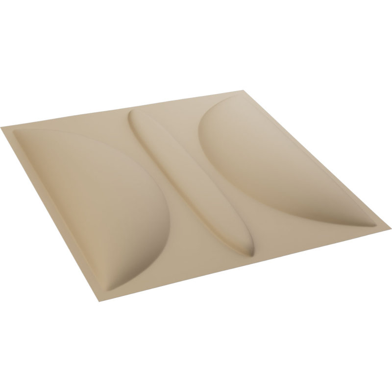 Panneau mural 3D décoratif Saturn EnduraWall, Beige fumé satiné UltraCover