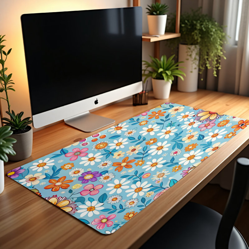 Polyester Desk Pad, 14.4x12.1
