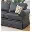 Canapé modulaire contemporain en polyfibre gris et lin