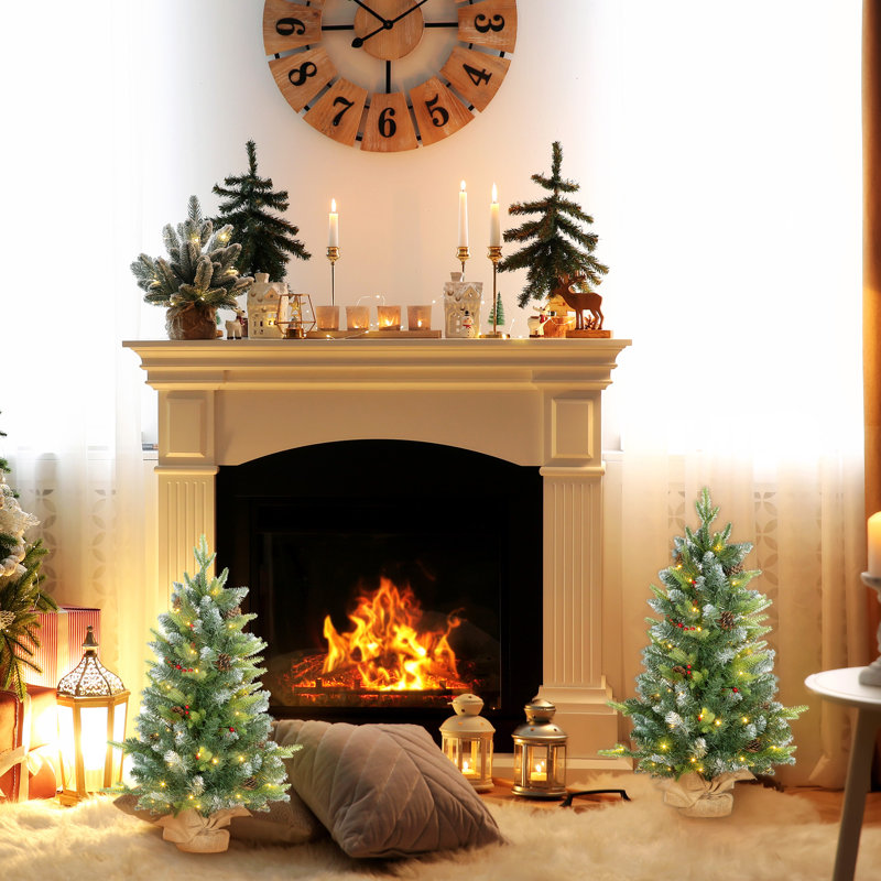 2.95' H Lighted Artificial Christmas Tree