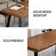 Bureau en bois massif avec plateau Drenna-229912830