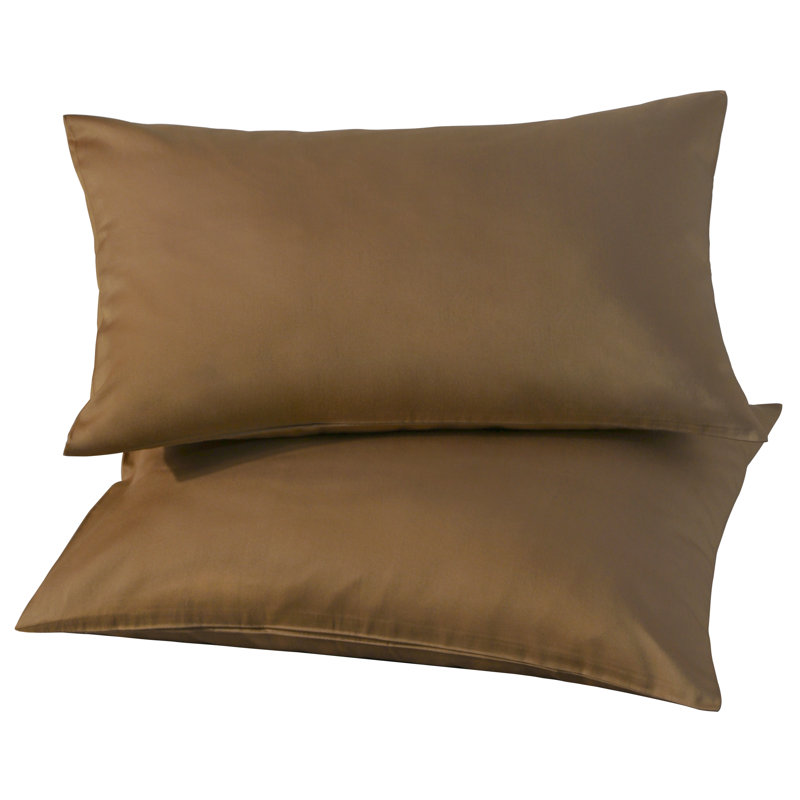 King Coffee Cotton Hypoallergenic Pillowcases Set of 2