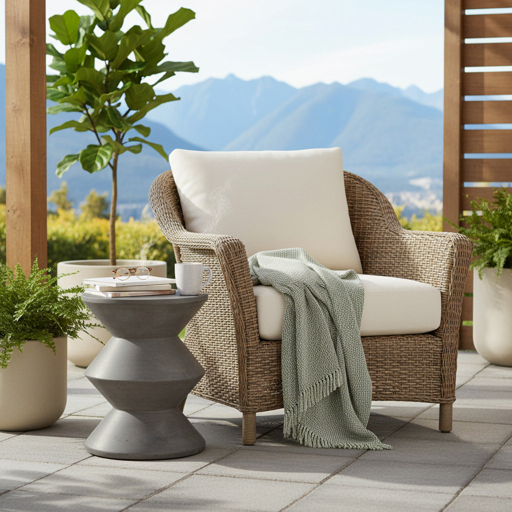 Isiah 14" End Table, Gray
