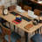 Boat Shaped Office Table (Not Include Stools)