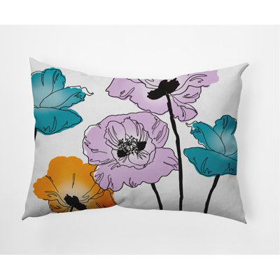 Coussin lombaire intérieur / extérieur Popping Poppies