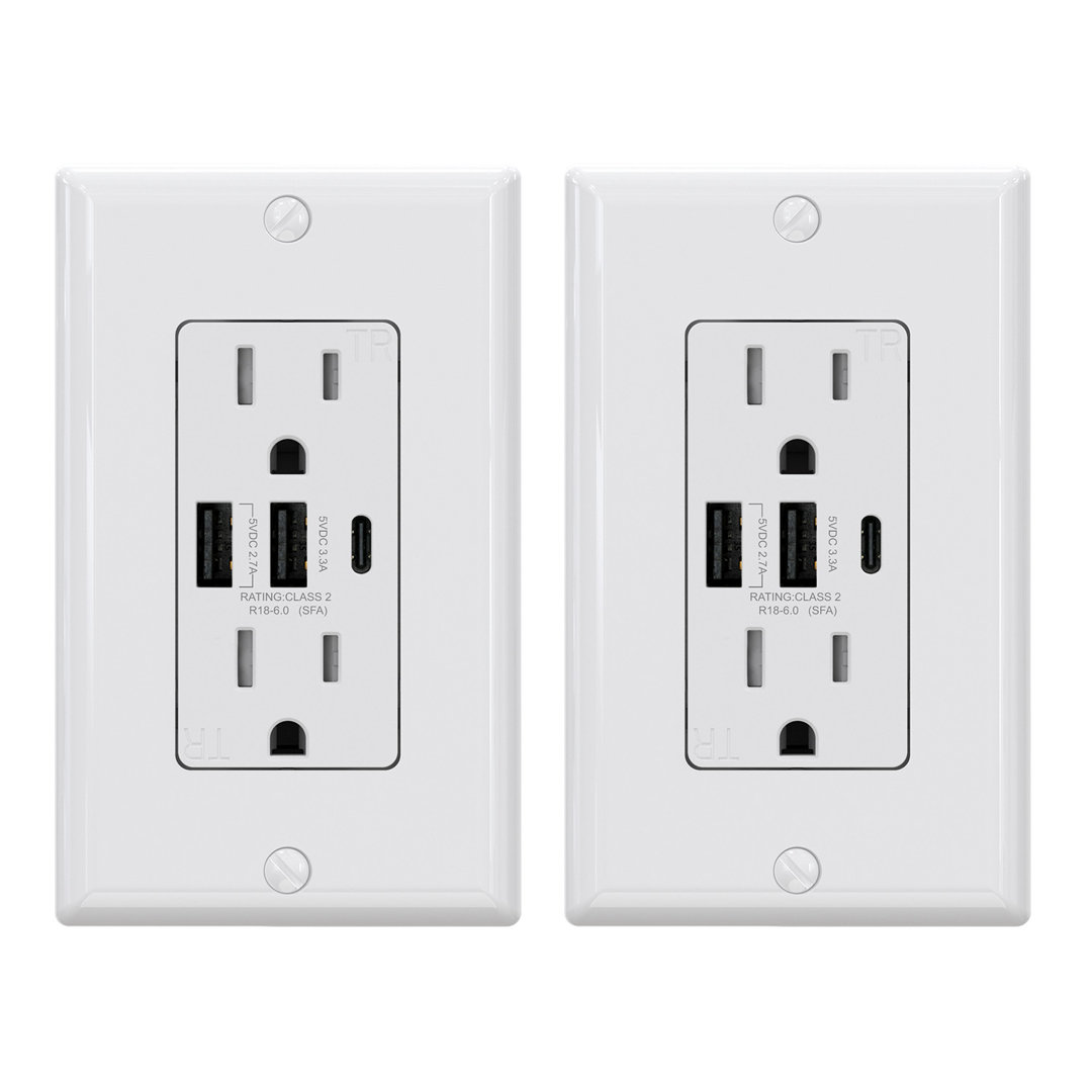 USB Charger Wall Outlet ELEGRP Package 