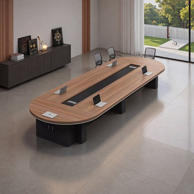 Table de conférence de luxe moderne avec rangement