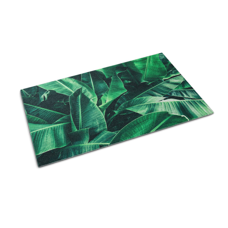 Non-Slip Floral Outdoor Doormat