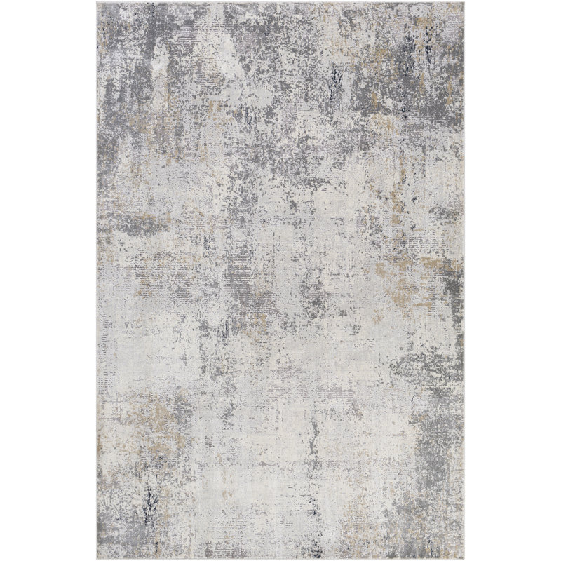 Tapis gris anthracite / gris clair Badillo, Rectangle 2 pi 7 po x 4 pi
