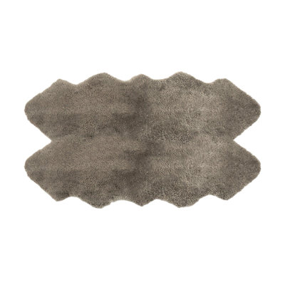  Tapis de luxe en peau de mouton bouclée Quarto Fossil