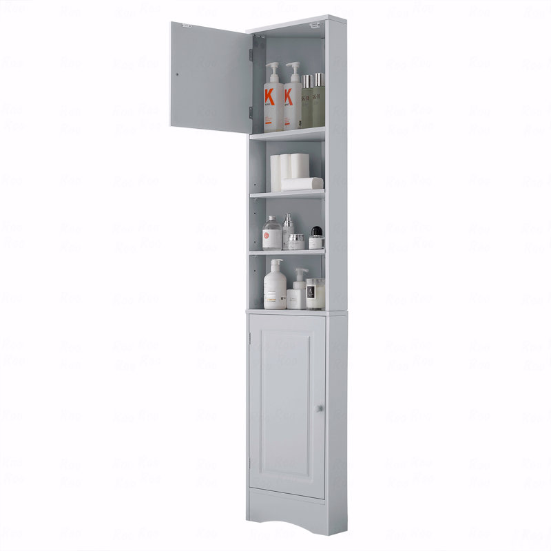 Armoire de rangement multi-fonctionnelle grise
