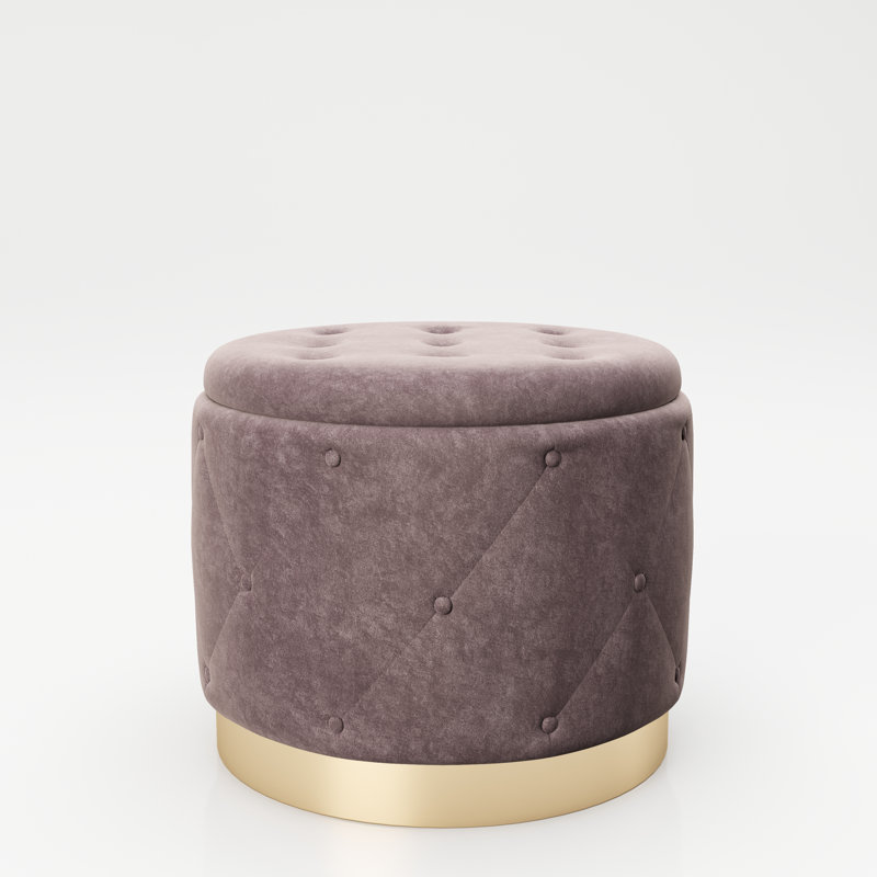 Manufactured Wood Accent Stool, Mauve