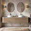 Meuble-lavabo mural 72 po avec comptoir en marbre-1077211993
