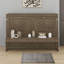 Grand lit escamotable avec rangement, armoire-lit pliable avec coiffeuse, miroir central et 2 tiroirs latéraux-756841623