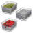 iDesign Berry Bin with Removable Colander and Lid - Set of 3, Clear/Grey