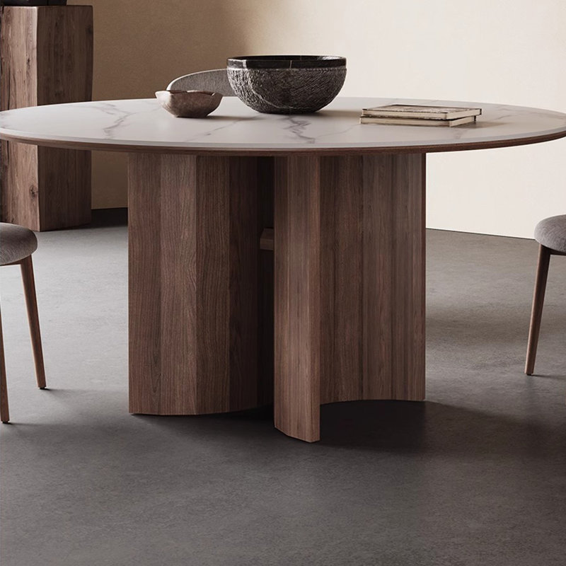 Table de salle à manger haut de gamme et minimaliste, H 29,52 po x L 43,3 po x l 43,3 po