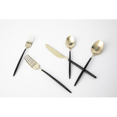 AllModern Barrona Stainless Steel Flatware Set - Service for 4