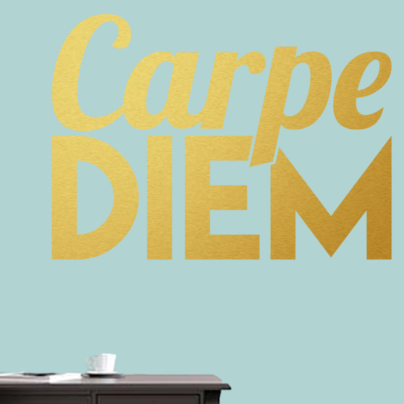 Décalcomanie murale indemnités journalières carpe diem Bartel, Or