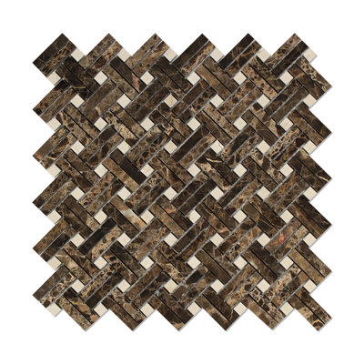 Emperador Marble Novelty Mosaic Wall & Floor Tile