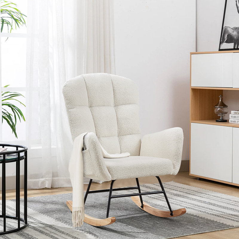 Chaise berçante Latonga, Blanc