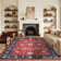 Fillender Washable Soft Vintage Rug Fashion Floral Rug For Living Room Dorm Decor