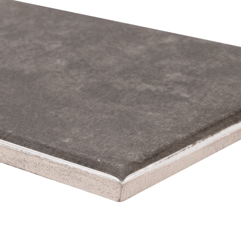Hoku 3 in. x 12 in. Glossy Ceramic Subway Wall Tile, Shadow