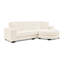 Beige en velours côtelé modulaire convertible en forme de L, revêtement doux au toucher et repose-pieds en arc beige-1194279038-1194279025-1194279026