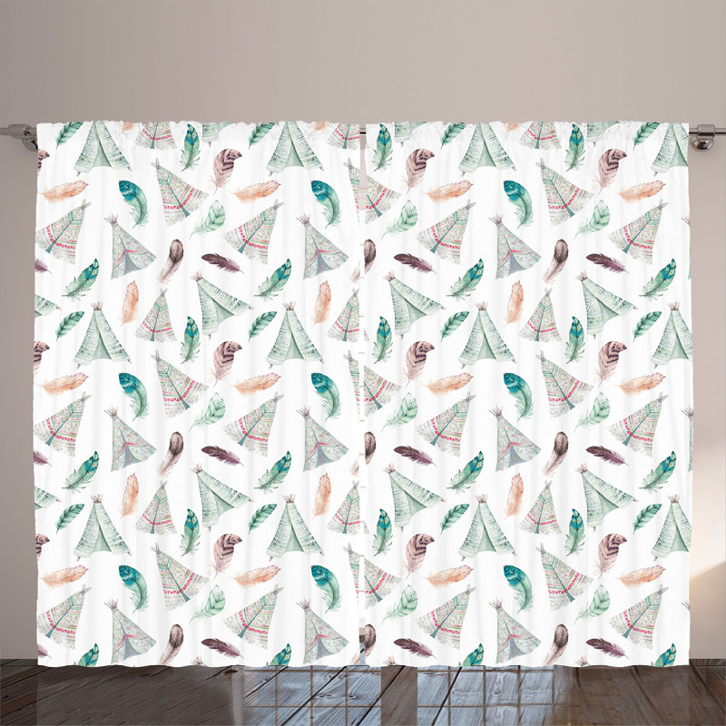 Semi Sheer Curtain Pair