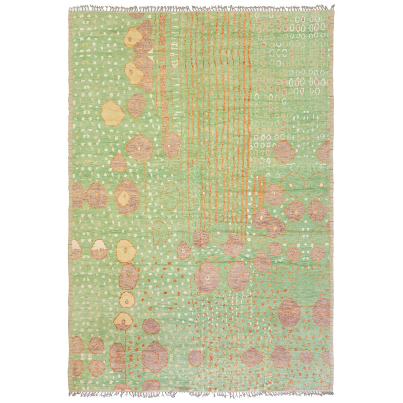 Tapis vert nouvel âge Oushak Rugs