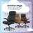 Serta® Torrington Big & Tall Office Chair, with Flip-Up Padded Armrests, Ultra-Comfortable ComfortCoils™ Seat Cushion Technology, Modern Executive Premium PU Desk Chair-110731090