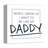 Be Like My Daddy Print On Canvas; C22147D7CA794B73A57AF45DAD686C5F Square-831606040