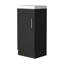 Meuble-lavabo rectangulaire noir Wengue