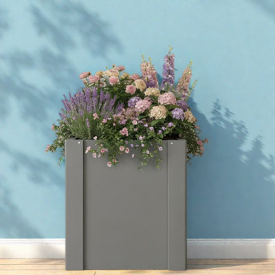 Sturdy Steel Planters, Compact Modern Design For Balcony & Patio
