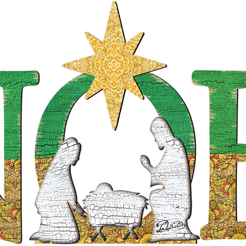 Noel Nativity Yard Lawn Art