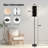 PeeNoke 68.5" Standing Floor Lamp Music abstract guitar musical note sound clef Black lines Hand drawing Dimmable Metal Pole Lamp with Linen Lampshade LED Bulb Included