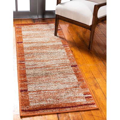 Tapis à motif Sud-Ouest orange / beige Harvest