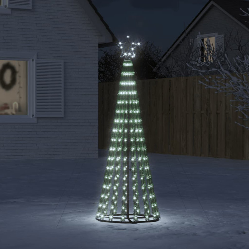 180 cm LED Christmas Tree with 275 LED Lights, Multicolour