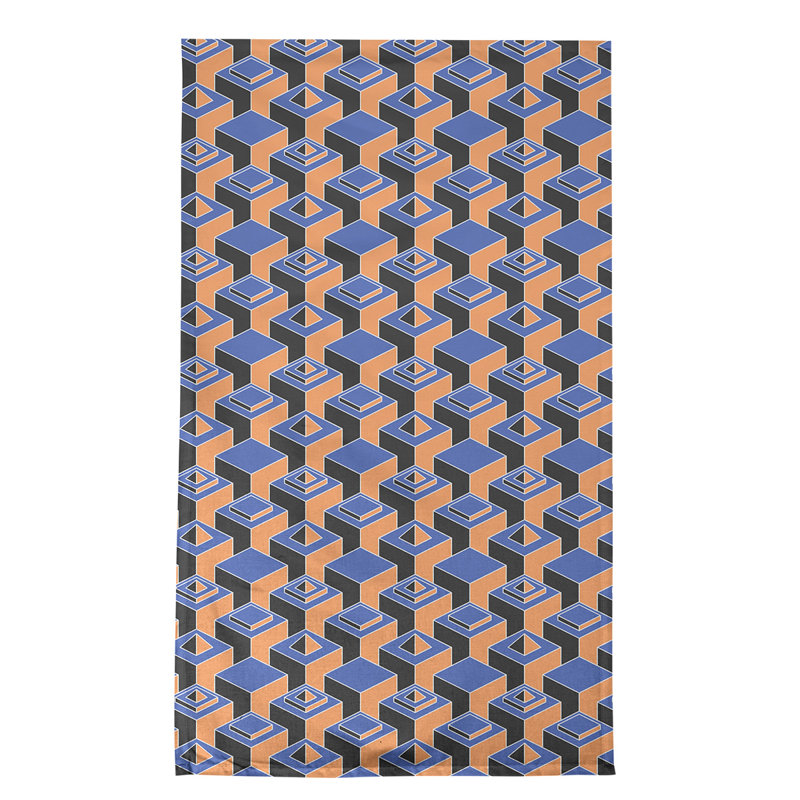 Patricia Geoffrey Tea Towel Kitchen Towel, Orange/Purple, Cotton Twill
