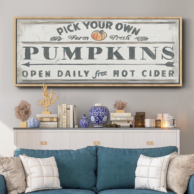 «Pumpkin Patch I», toile encadrée