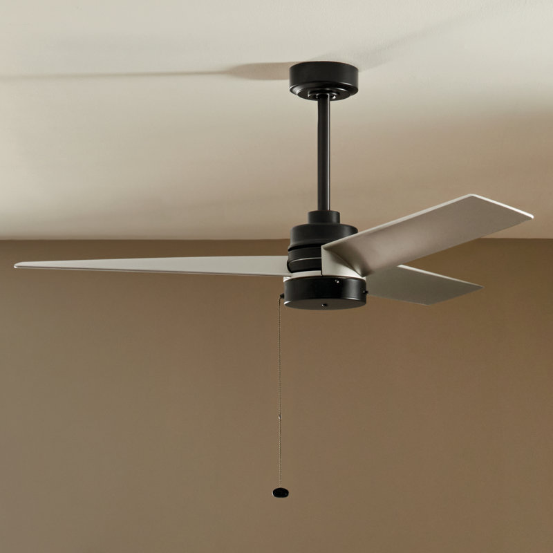 52 Inch Spyn Lite Fan in Blades, Black, Silver