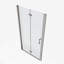 Porte de douche pivotante universelle à ajustement de 1 3/8 po avec finition en verre trempé de 1/4 po 3672-119869740
