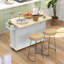115 cm W Kitchen Island with Solid Wood Top