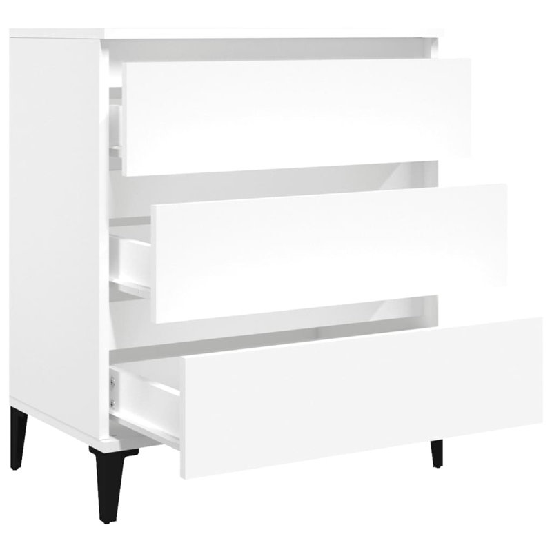 Caraban 60cm Sideboard, Optical White/Black
