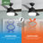 Dempsey 52" 4 - Blade Contemporary Indoor Ceiling Fan with Lights and Remote-86752659