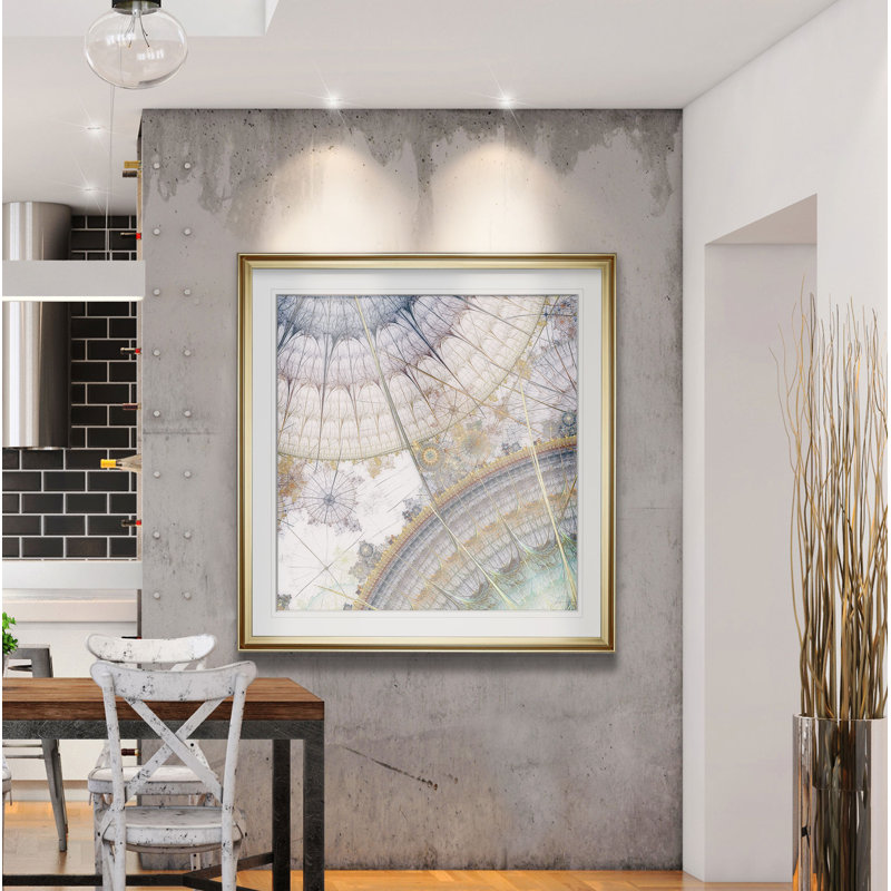 Horlogerie I - Impression sur papier, l 16 po x P 2 po, Cadre doré